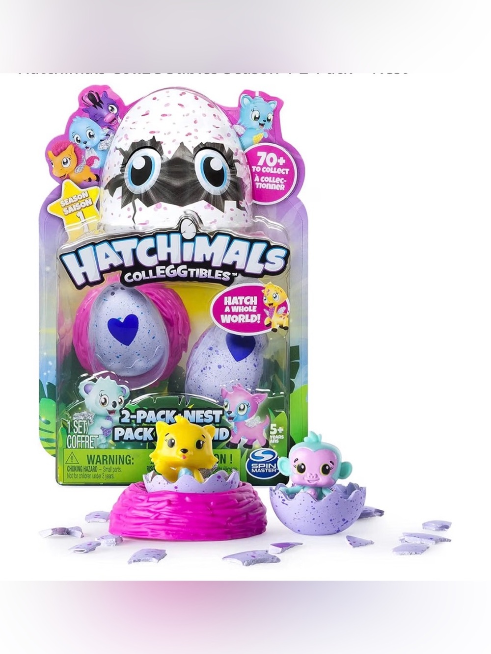 Hatchimals CollEGGtibles Season 1 2-Pack + Nest
